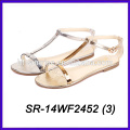 Goldene Pailletten Sandalen Glitzer Dame Sandalen Mode Bling Sandalen